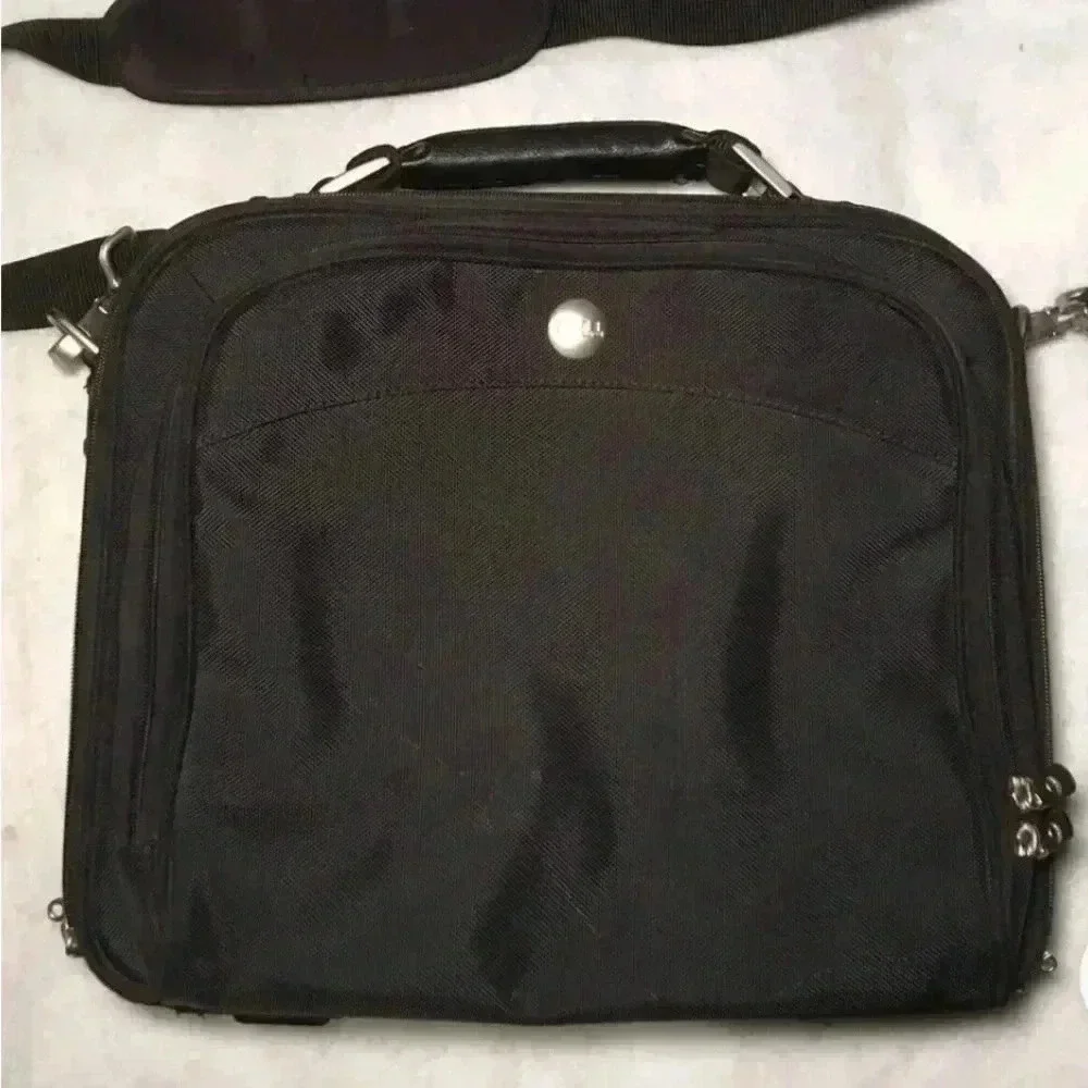 Dell Laptop Computer Bag 15X13X5 Padded Shoulder Strap Carry On Travel
